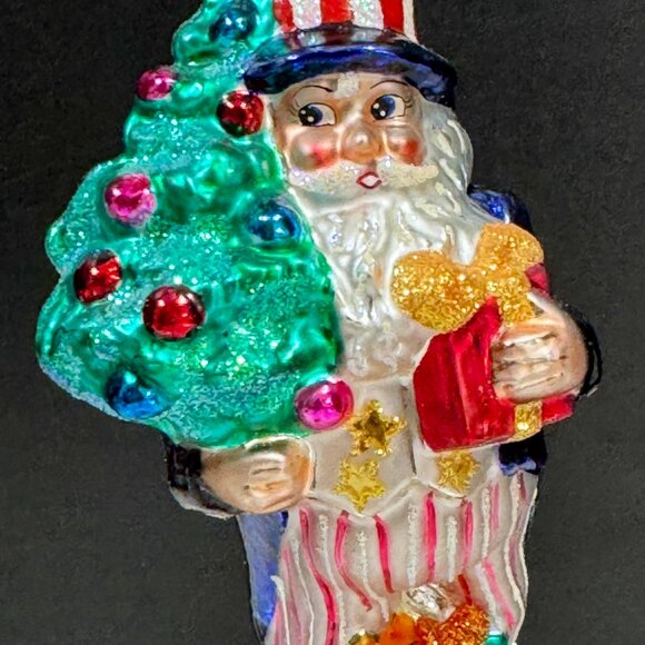 Christopher Radko YANKEE DOODLE DANDEE Ornament 99-004-QVC SANTA - Picture 3 of 6